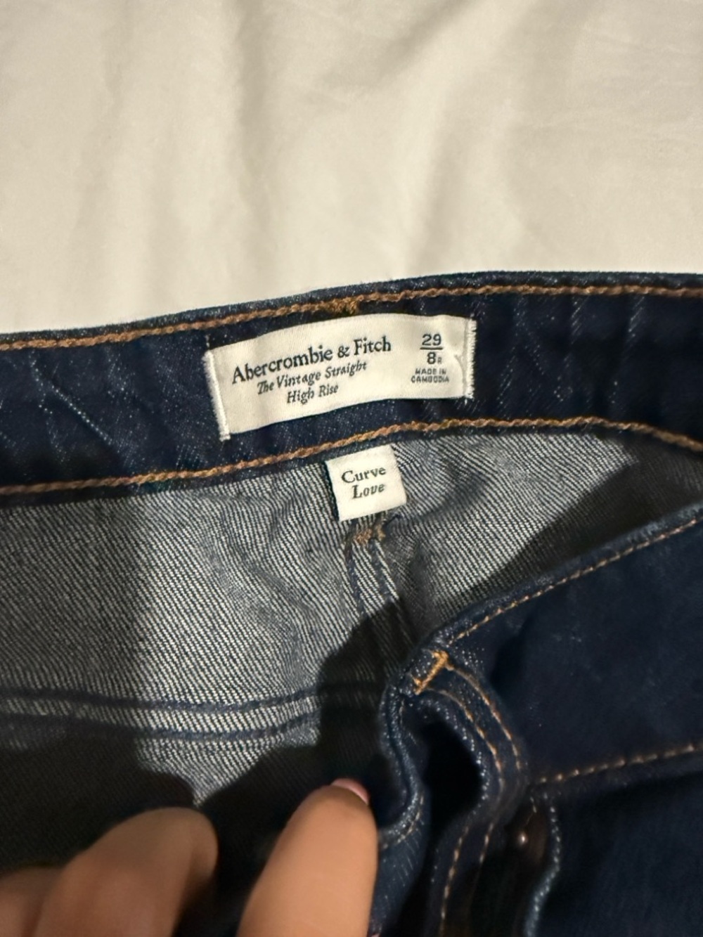 Dark Wash Straight Leg Jeans - Picture 3 of 3
